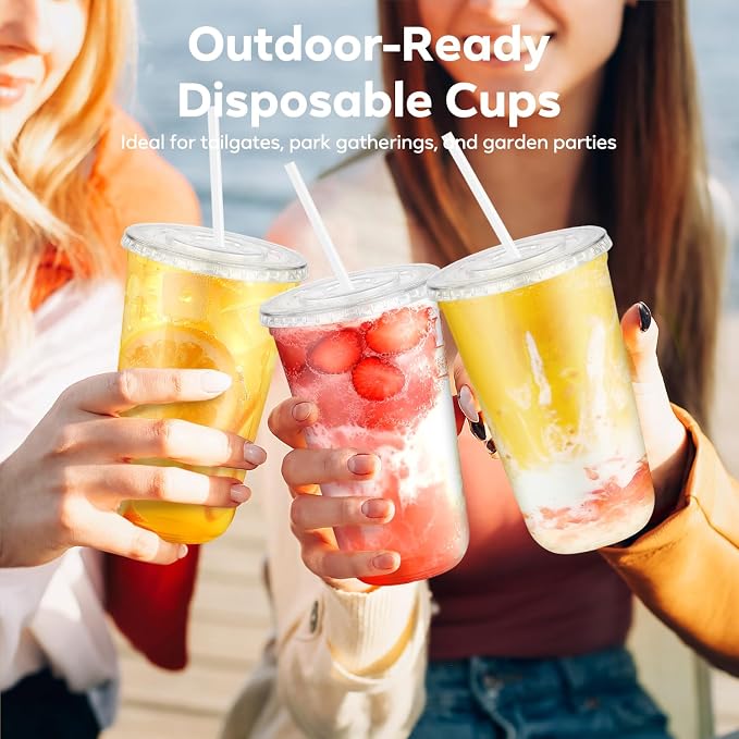 25 Pack 18 oz Plastic Cups - Image 6