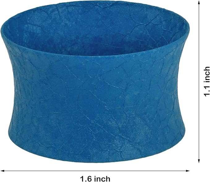 ITOS365 Turquise Napkin Rings Set of 12, Round Metal Napkin Ring Holder - Image 8