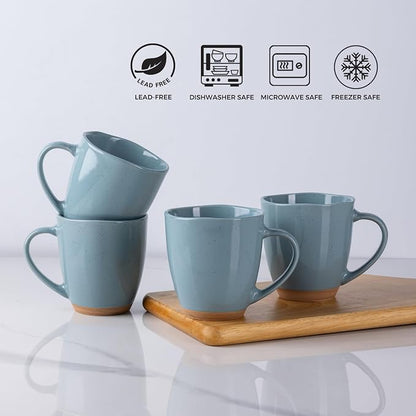 AmorArc 12oz Ceramic Coffee Mugs set of 6, Stylish Coffee Mugs - Image 6
