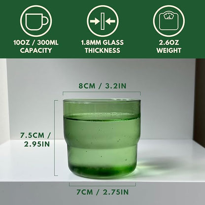 Set of 4 Colored Glass Cups - Image 7
