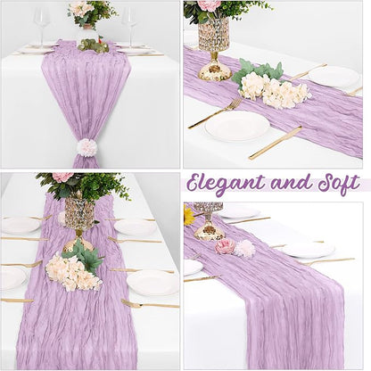 16 Pack Lavender Cheesecloth Table Runners 20x120 Inch Gauze Table Runner - Image 4