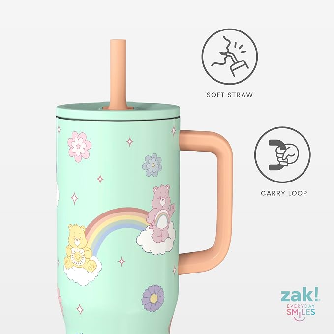 Zak Designs Care Bears 30oz Spill-Proof Insulated Stainless Steel Tumbler | BPA - Image 2