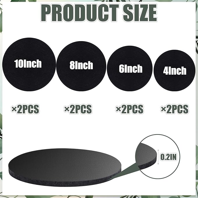 Plant Coaster Mat Reversible, Household Products Absorbent/Waterproof - Image 2