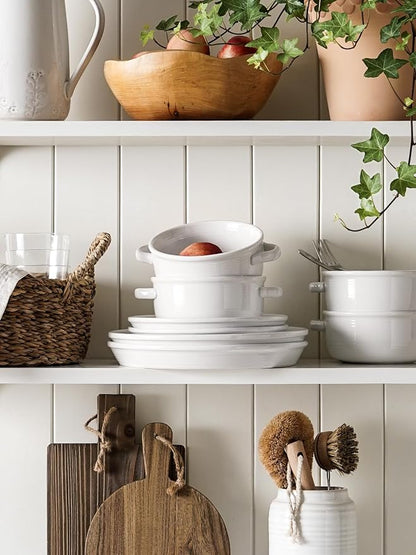 LE TAUCI Soup Bowls with Handles - 22 oz Lead-Free Ceramic French Onion Crocks - Image 7