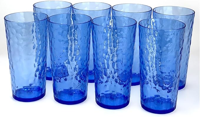 Yalin 24-Ounce Plastic Tumbler Acrylic Drinking Glasses, Reusable Plastic Cups by Yalin