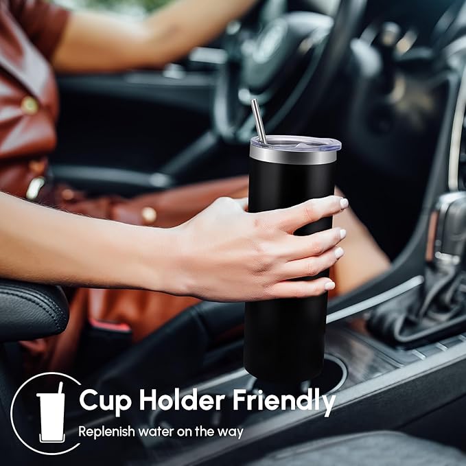 Volhoply 8 Pack Skinny Tumblers - Image 4