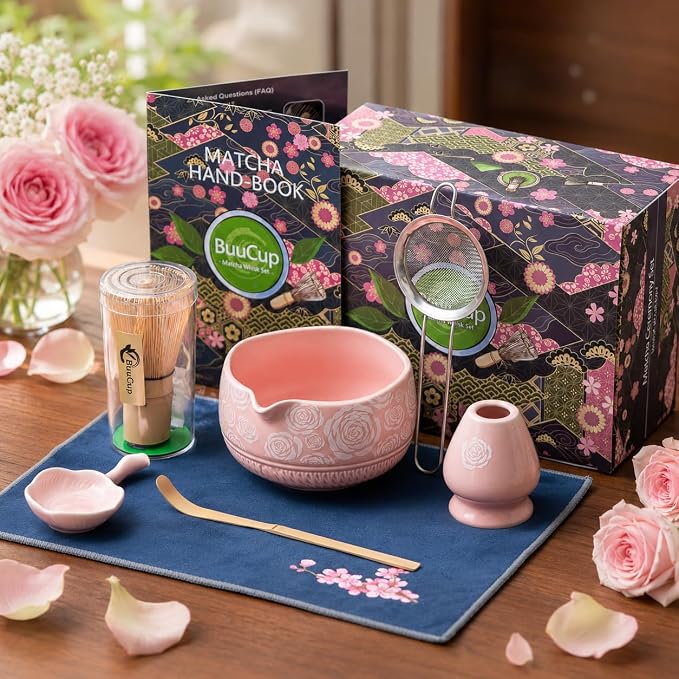 Buucup Matcha Whisk Set, Ceramic Matcha Kit - Image 4