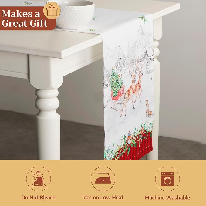 Maison d' Hermine Table Runner 100% Cotton 14.50" x 108" | Table Runners 108 - Image 5