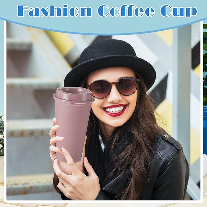 FillTouch 12 Pcs 16 oz Reusable Coffee Cups - Image 7