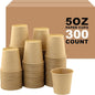 5 oz 300 Pack Disposable Coffee Cups, Bulk Brown Disposable Paper Cups, Coffee Cups for Hot Tea, Chocolate and Cold Drinks