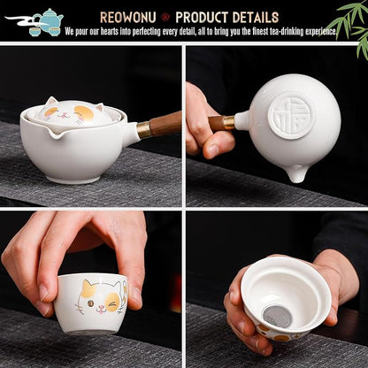 Chinese Tea Set Gongfu Tea set, Portable Teapot Set - Image 3