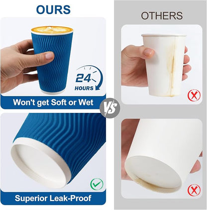 16 oz Insulated Disposable Paper Coffee Cups - Image 6