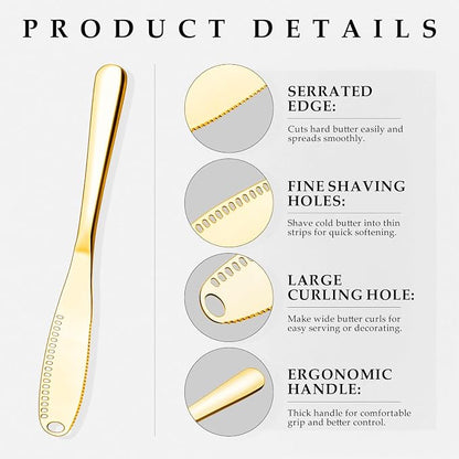 Butter Knife 3-in-1 Stainless Steel Butter Spreader Knife - Image 5