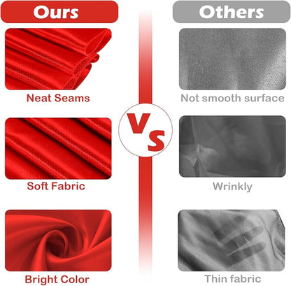 10 Pack Red Table Runner 12 x 108 Inches Wedding Satin Silk Table Runner | silk - Image 6