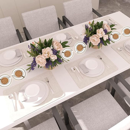 Placemats Set of 6, Faux Leather Place Mats - Image 6