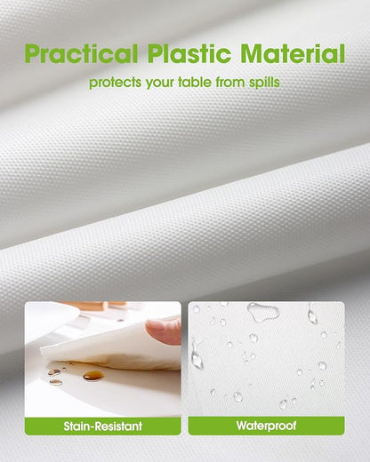 Pureegg Plastic Table Cloth Disposable 12 Pack, 54 x 108 Inch Table Cloths - Image 3