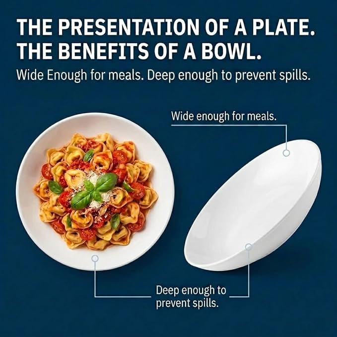 Corelle 4-Pc Versa Bowls for Pasta Salad and More, Service for 4, Durable and - Image 2