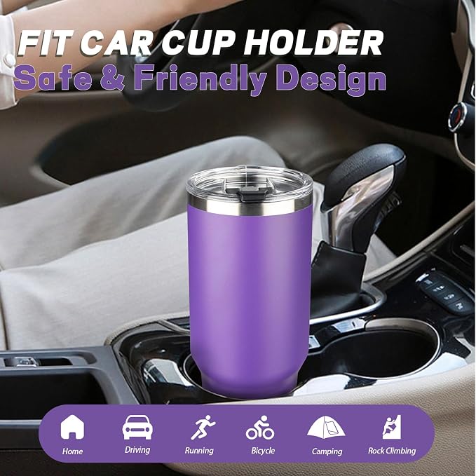 40 oz Tumbler with Lids and Straws, Stainless Steel Insulated Coffee Tumbler - Image 6