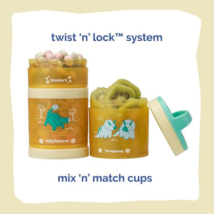 Whiskware Dinosaur Stackable Snack Containers - Image 3