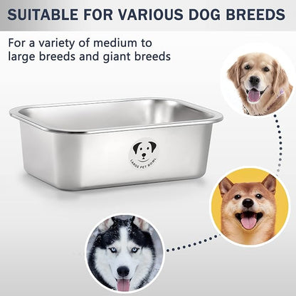 Stainless Steel Dog Bowls for Large Dogs, High Capacity Metal Dog Food Bowls - Image 8