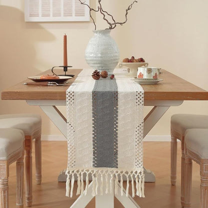 Grey Table Runner 72 Inches Long - Image 5