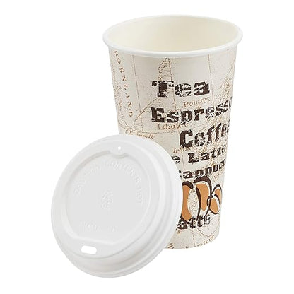 Amazon Basics Disposable Hot Paper Coffee Cups - Image 2