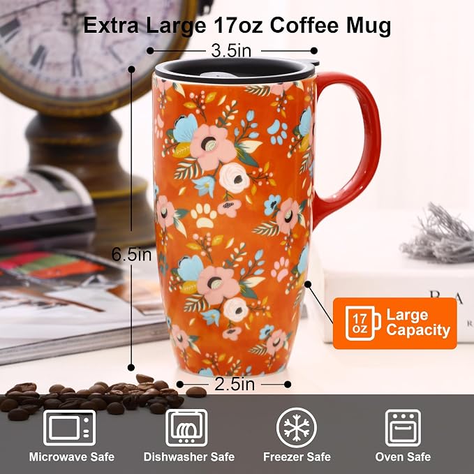 Topadorn 17oz Ceramic Travel Mug - Image 8