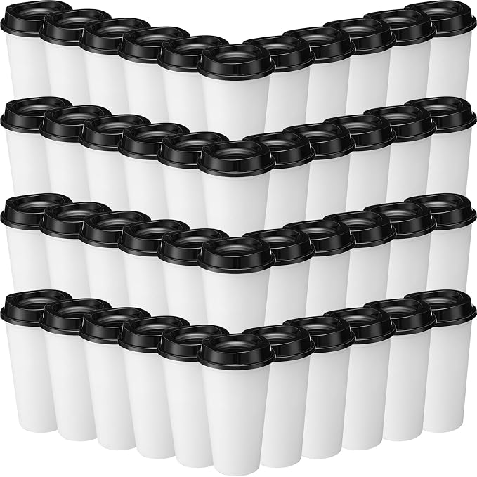 Honeydak 45 Pack 16 oz Reusable Coffee Cups by Honeydak