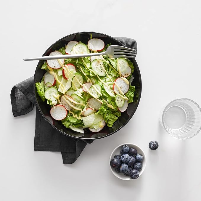 Y YHY Pasta Bowls 30oz, Large Salad Serving Bowls, Shallow Soup Bowls, - Image 4