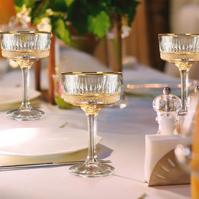 4Pcs Coupe Glasses, 10oz Crystal Martini Glasses - Image 2