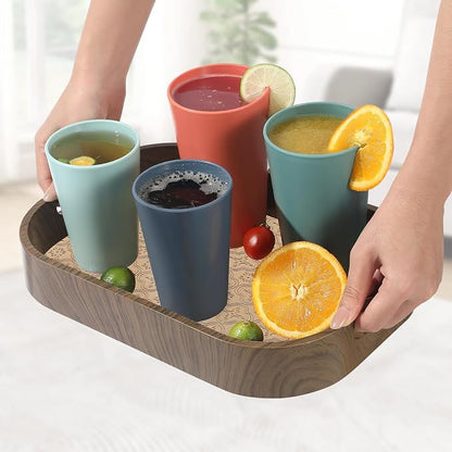 24 Pcs Unbreakable Plastic Cups Set, 20 oz Reusable Plastic Cups, Stackable - Image 7