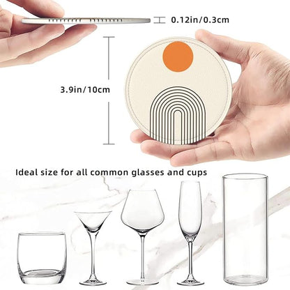Abstract Boho Simple Minimalist Modern Coasters - Image 5