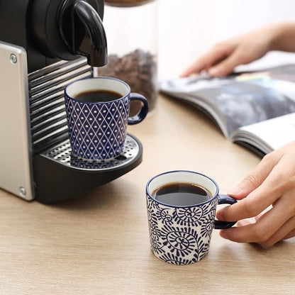 Selamica Ceramic 3.5 Oz Espresso Cups, Espresso Mugs 2.5 Inch Demitasse Cups - Image 5