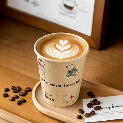 12 OZ 25 Pack Disposable Cups Paper Coffee Cups - Image 7