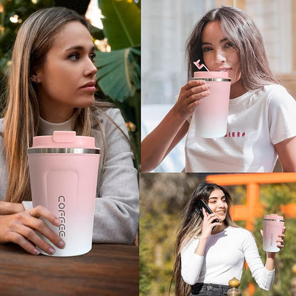 SPLMIFA Travel Coffee Mug Leak-Proof, Reusable Coffee Cups - Image 6