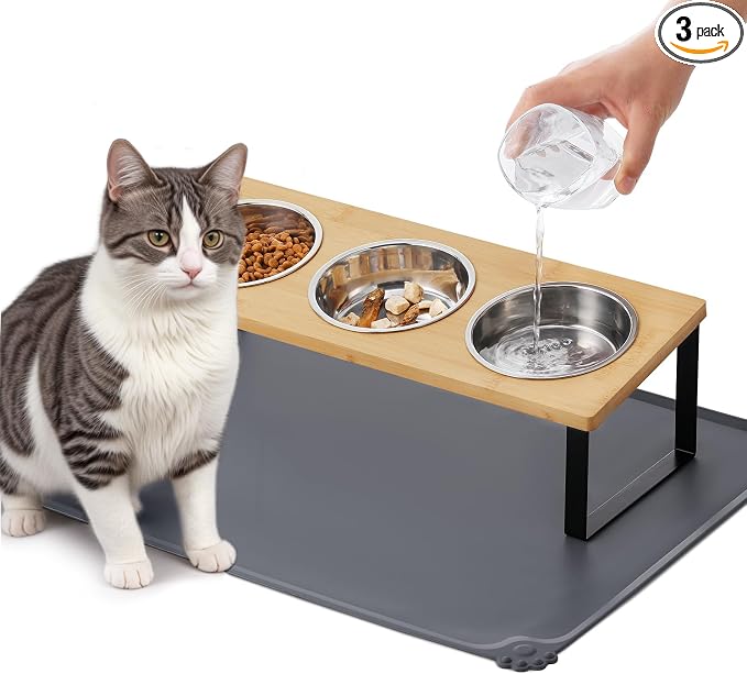 Upgraded Elevated Cat Bowls by Summark