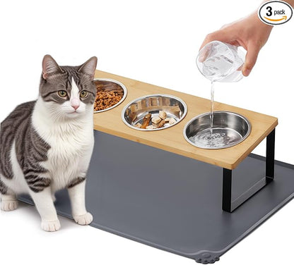 Upgraded Elevated Cat Bowls by Summark
