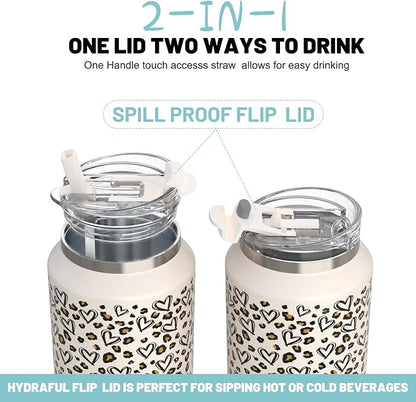 Hydraful 64 oz Tumbler with Handle and Straw - Image 3