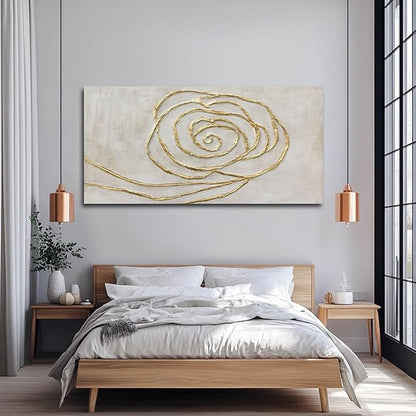 XIANSHOU Abstract Wall Art Pictures Contemporary Wall Hanging Decor Neutral Wall Print 29"x58" Wall Decorations for Living Room Dining Room