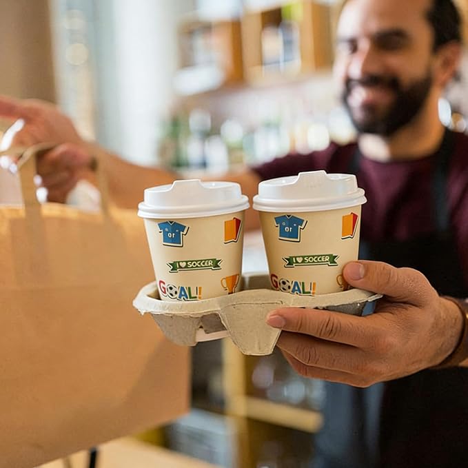 12 OZ 25 Pack Disposable Cups Paper Coffee Cups - Image 7