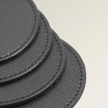 OLETHA Aesthetic Round Drink Coasters, dining tables & office desks; wipe clean - Image 4