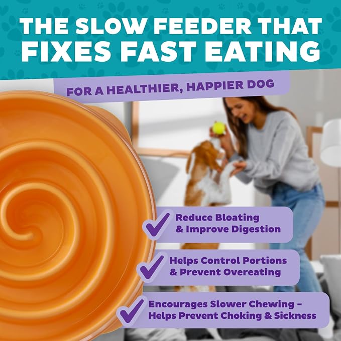 Outward Hound Fun Feeder Slo Bowl – Large 4‑Cup Capacity, Slow Feeding - Image 5