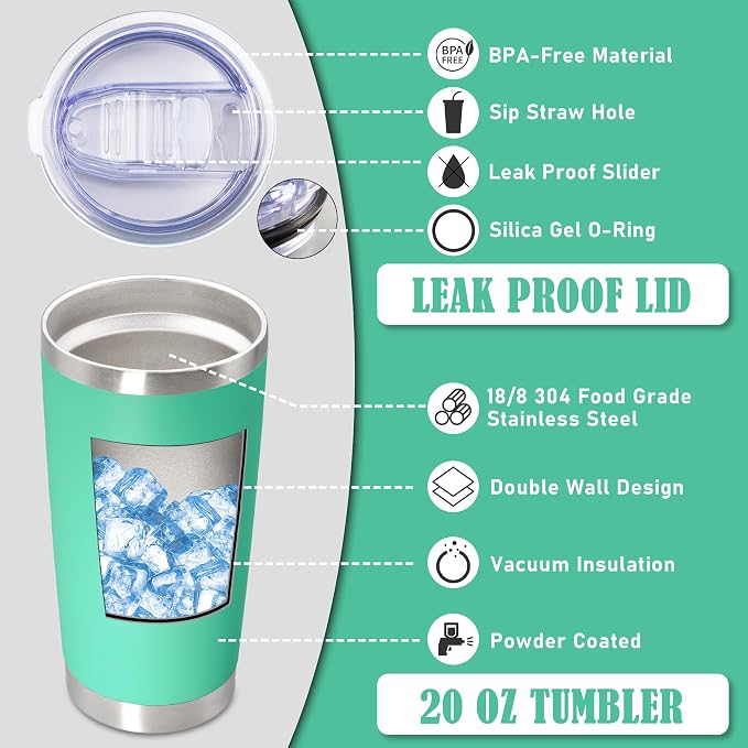 20oz Tumbler Insulated Coffee Tumblers - Image 3