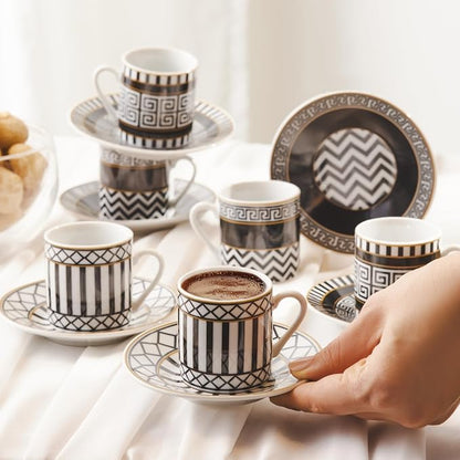 KARACA Helenistic Turkish Small Coffee Cups Set - Image 5