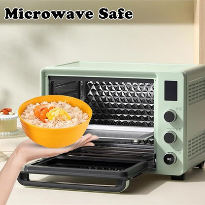 Unbreakable Wheat Straw Cereal Bowls Set of 4, 24 OZ Microwave and Dishwasher - Image 7