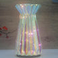 Home Decor, Mercury Glass Pillar Candle Pedestal Holders with Led Lights, Lighted up Candle Holder for Pillar Candle, Candlestick Holders with Timer for Wedding Home Dining Table Xmas (Colorful)