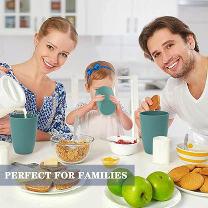 Homienly Plastic Cups Reusable 8 PCS Wheat Straw Cups a Good Alternative - Image 7