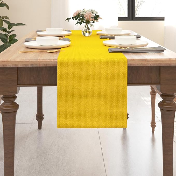 2 Piece Fabric in 1 Dining Table Runner 12 x 48 inches Living Room Dinner by NATUS+WEAVER