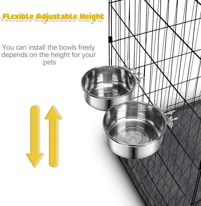 2 Pcs Medium Dog Food Water Bowl - Image 4