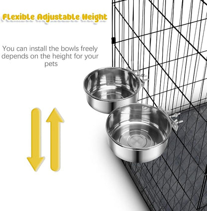 2 Pcs Medium Dog Food Water Bowl - Image 4